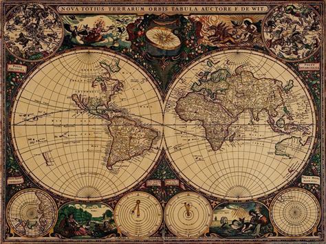 Evolución Del Mapa Del Mundo Y Cartografía Global Mediterránea