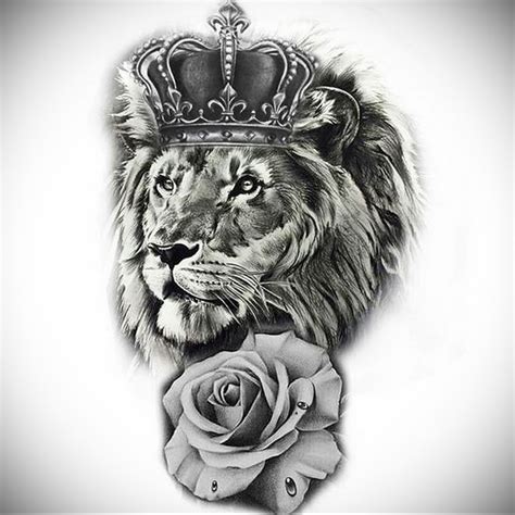 Lion Tattoo With Crown 08 12 2019 095 Tattoo Crown Tattoovalue Net