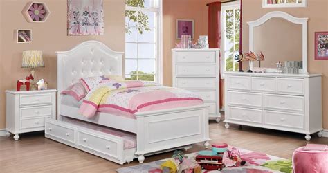 Furniture Of America Cm7155wh Olivia Youth Bedroom Set In White