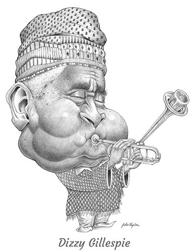 Dizzy Gillespie Jazz Musician Caricature Downloadable John Taylor