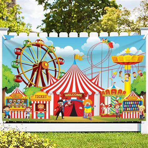 Buy Xtralarge Carnival Backdrop For Carnival Decorations 72x44 Inch