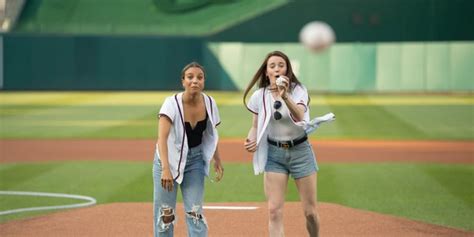 Mallory Pugh Rose Lavelle Throw First Pitch