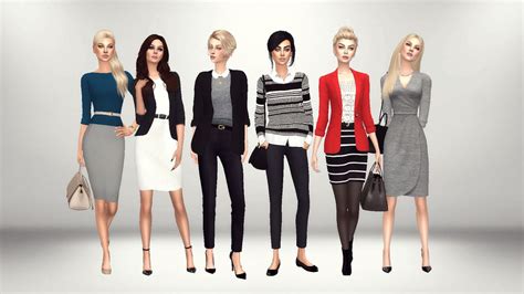 Business Casual Look Book Sims 4 Male Clothes Business Casual Sims 4