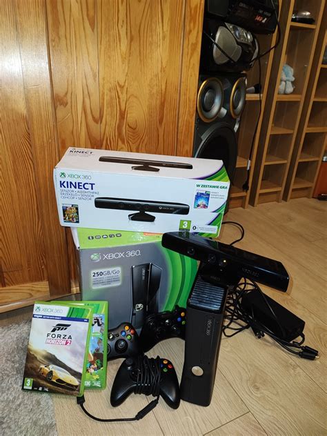 Xbox X Box 360s 360 S 250gb Kinect Full Set Zamiana Na Moongose Bmx