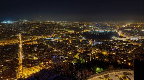 Night View Of Athens Wallpapers And Images Wallpapers Pictures Photos