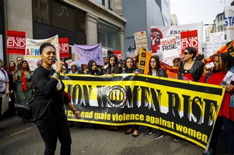 Million Women Rise March Draws Thousands Of Women To Streets Of London