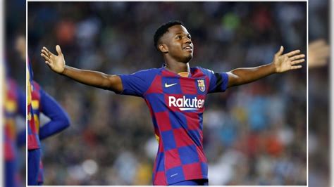 Barcelona Raise 17 Year Old Ansu Fati S Release Clause To 170 Million Euros News18