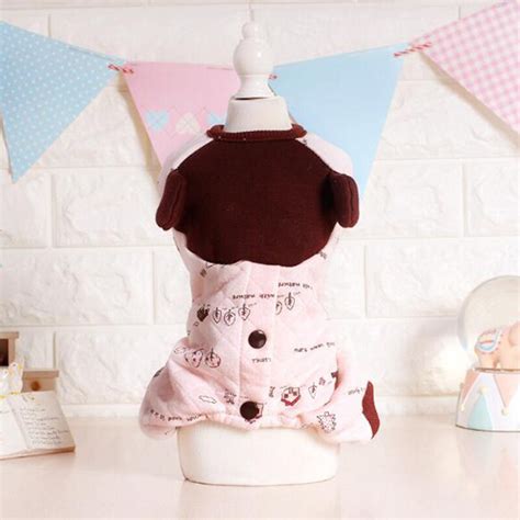 New Dogs Cats Cute Cartoon Bear Jumpsuit Clothes Doggy Autumn Winter