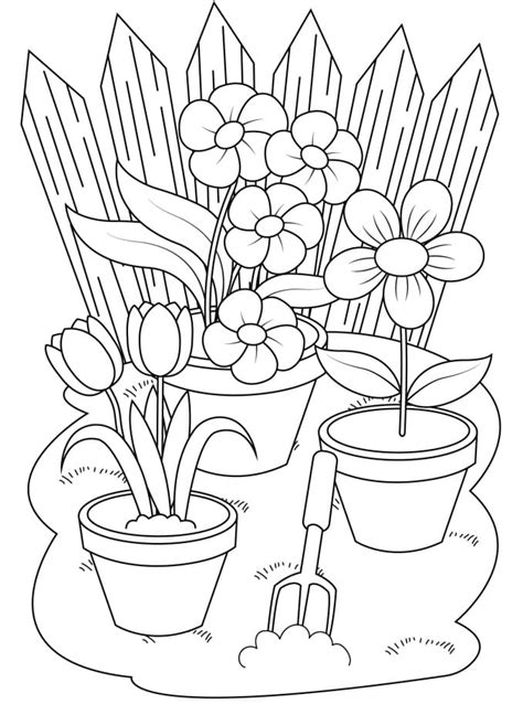 Desenhos De Jardim De Flores 8 Para Colorir E Imprimir Colorironlinecom