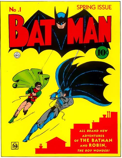 The First Batman Comic 1940 Batman Comic Book Cover Batman Comic