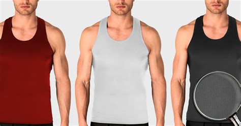 1 Or 3 Pack Men S 100 Cotton Ribbed Tank Tops