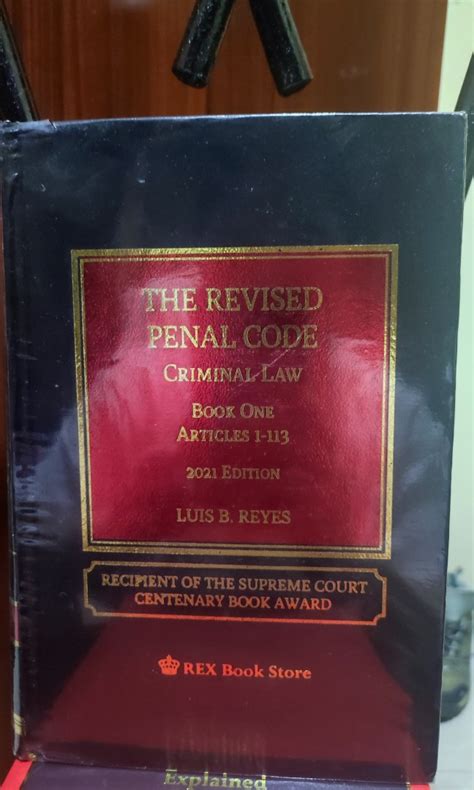 The Revised Penal Code Criminal Law Book 1 Hobbies And Toys Books And Magazines Textbooks On