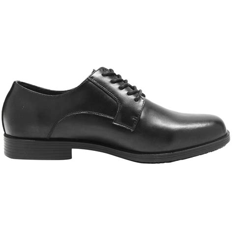 Genuine Grip 9540 Mens Size 11 Wide Width Black Oxford Non Slip Dress Shoe