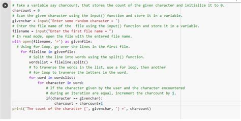 Python Program That Reads A Text File And Counts The Number Of Times A Certain Letter Appears In