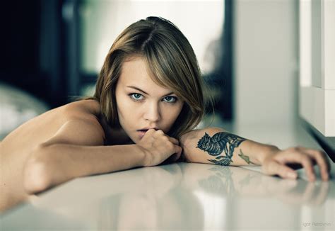 Anastasia Scheglova Tattoo Face Portrait Wallpaper X Px On Wallls Com