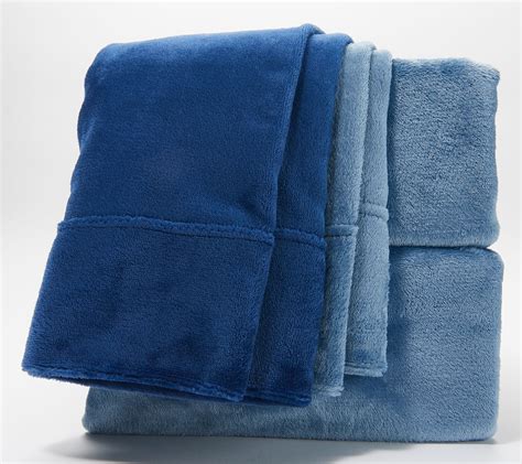 Berkshire Blanket Velvet Soft Sheets W Extra Pillowcases QVC