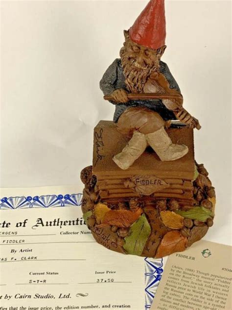 Fiddler 1988 Tom Clark Signed Gnome Figurine 5046 Coa And Story 25 Ebay
