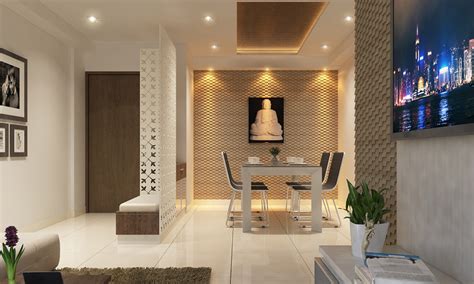 Partition Design For Living Room And Dining Hall India