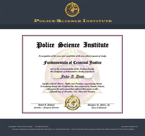 A degree from an accredited college or university is required for many jobs within the criminal justice profession. Criminal Justice Online Courses at Police Science Institute