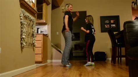 daughter teaches mom to dance maybe youtube