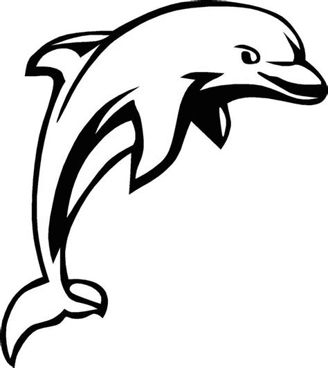 Silhouette Drawing Dolphins Dolphin Silhouette