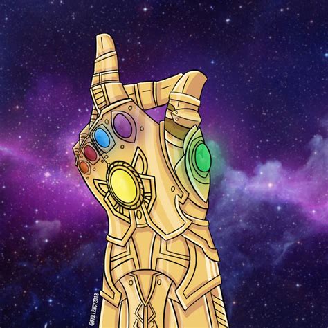Thanos Infinity Gauntlet By Fiqllency On Deviantart