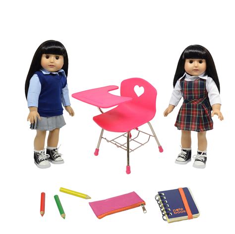 Back To School Set 18 Inch Girl Dolls The New York Doll Collection