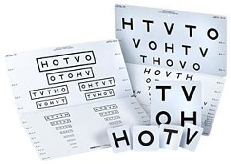 Good Lite Hotv Distance Folding Pediatric Eye Chart Medex Supply