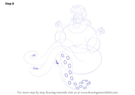 Learn How To Draw Ursula From The Little Mermaid The Little Mermaid