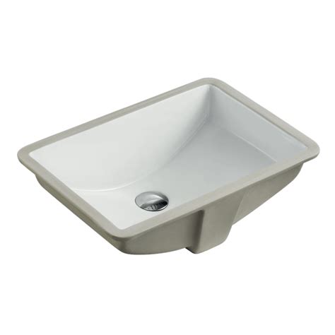 Single bowl kitchen sink in white with grid and strainer: Rectangular White / Biscuit Porcelain Ceramic Vanity ...