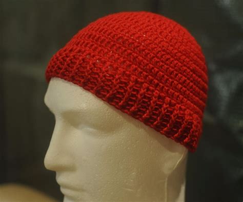 How To Crochet A Simple Adult Beanie 4 Steps With Pictures Instructables