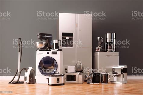 3d Render Of Home Appliances Collection Set Stock Photo Download