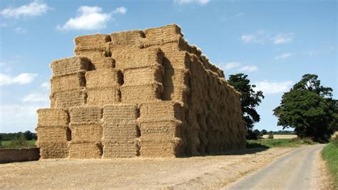 A Big Stack Of Straw Bales © Evelyn Simak Geograph Britain And Ireland