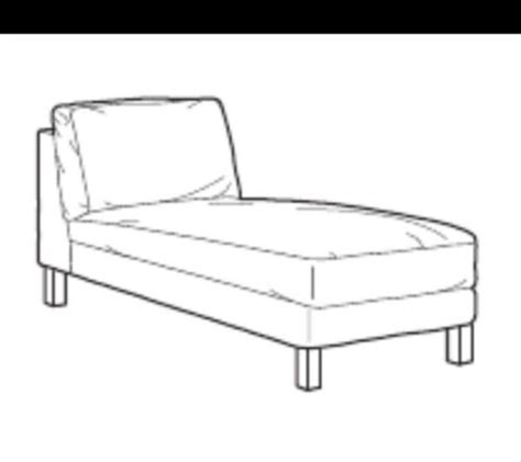 Ikea Karlstad Sivik Beige Chaise Lounge New Free Standing Cover Only