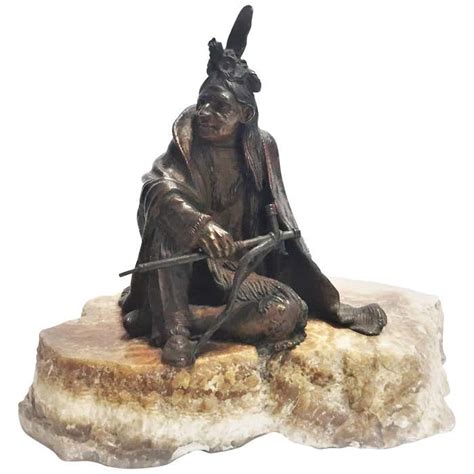 Carl Kauba Native American With Tomahawk Vienna Bronze 19th Century For Sale At 1stdibs