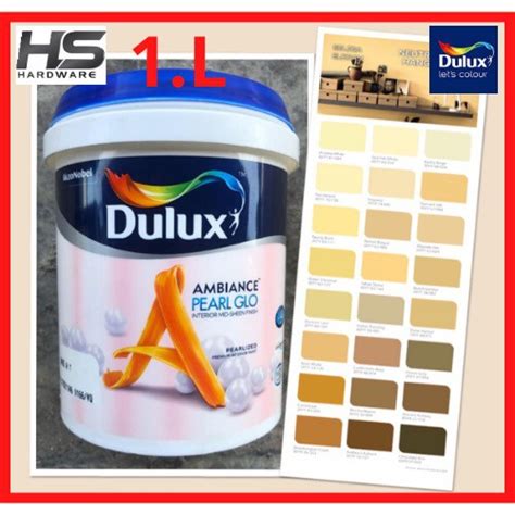 1L Dulux ICI Interior Ambiance Pearl Glo Light Cream Colour Paint Shiny