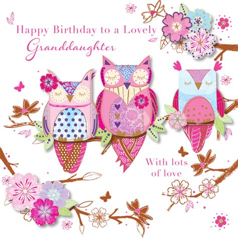 Perfect for friends & family to wish them a happy birthday on their special day. Lovely Granddaughter Happy Birthday Greeting Card | Cards