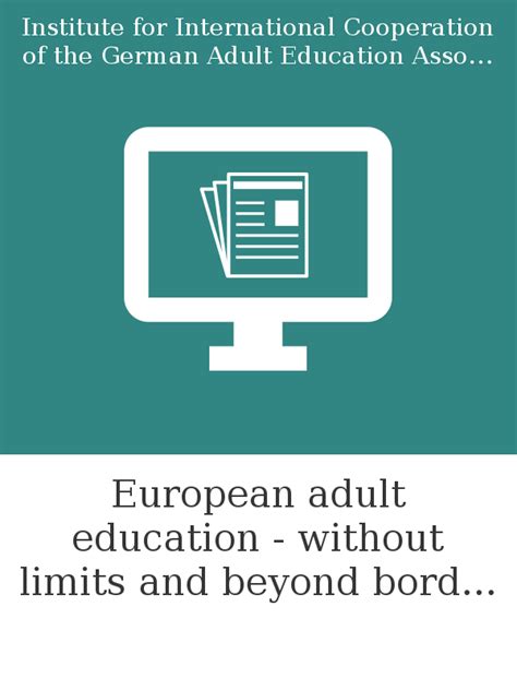 european adult education without limits and beyond borders