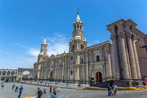 Basilique Cathédrale Darequipa Pérou Chile Travel Peru Travel San