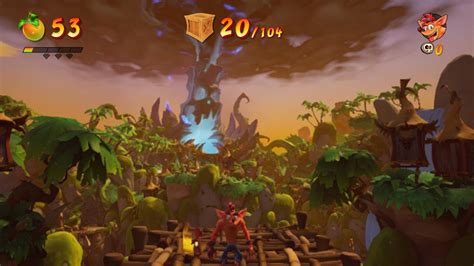 Скриншоты из Switch версии Crash Bandicoot 4