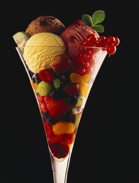 Ice Cream Sundae With Fruit Salad And Sparkling Wine Recipe Eat Smarter USA