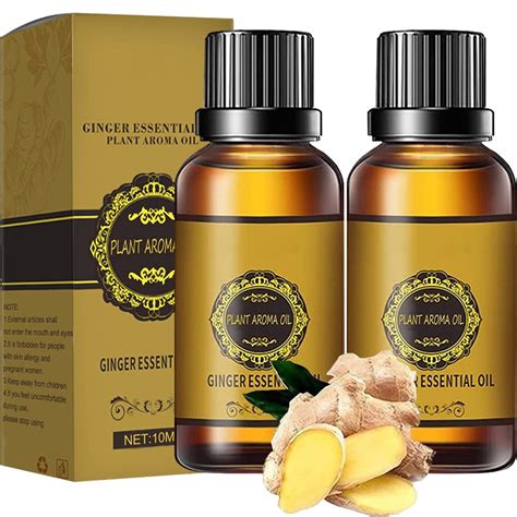Buy Belly Drainage Ginger Oil 2pcs Lymphatic Drainage Ginger Oil