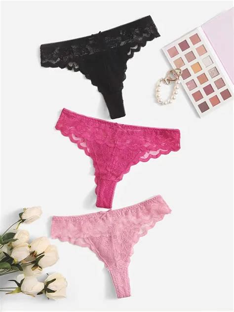 Colorful Lace Underwear Thong Temu