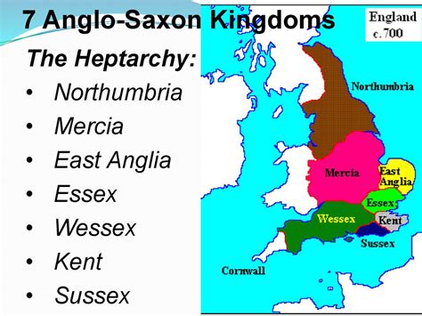 7 Kingdoms Of England Map