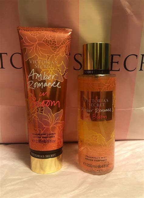 Amber Romance In Bloom Soft Jasmine Creamy Musk An Amber Romance Bouquet Victoria Secret Perfume