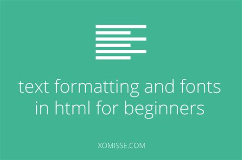 Basic Html For Beginners Text Formatting And Styling Fonts Html For