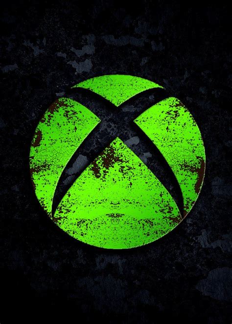 Xbox Logo Gaming Poster Print Metal Posters Displate Papel De