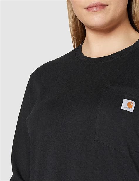 Carhartt Womens K126 Workwear Pocket Long Sleeve T Shirt Regular And