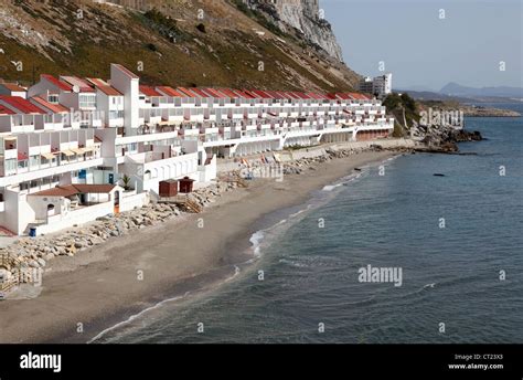 Catalan Bay Village And Beach On The Eastern Side Of The Rock