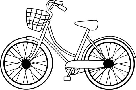 รูปตะกร้าลวดรถ Bicycle Clipart Black And White Png จักรยาน ภาพตัดปะ
